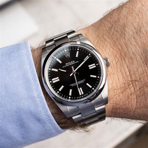 rolex oyster perpetual rhodium review|rolex oyster perpetual 41 silver.